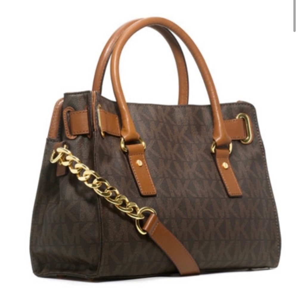 LIKE NEW! MICHAEL Michael Kors Hamilton MK
Logo Satchel - Picture 2 of 15